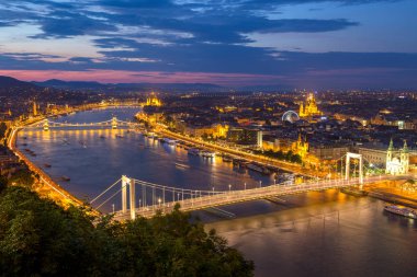 Budapeşte 'nin havadan görünüşü, hungary