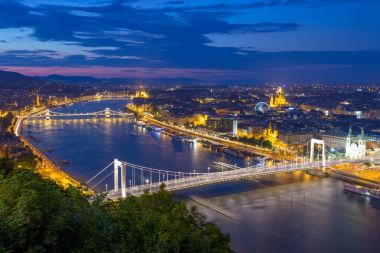 Budapeşte 'nin havadan görünüşü, hungary
