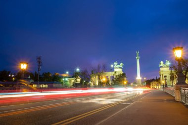 Budapeşte, Macaristan 'daki Kahramanlar Meydanı