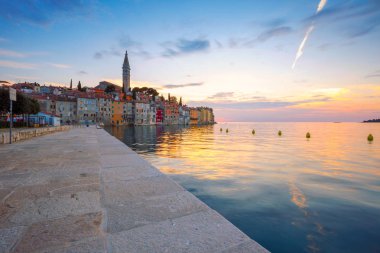 Rovinj, güzel gün batımı