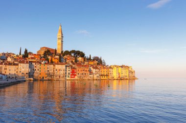 Rovinj, güzel gün batımı