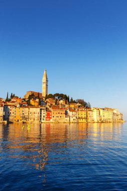 Rovinj, güzel gün batımı
