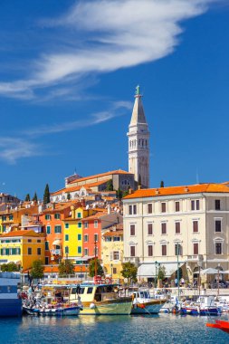  The old town of Rovinj Istria clipart