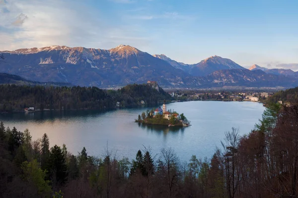 Vista panoramica sul lago di Bled, Slovenia — Foto Stock