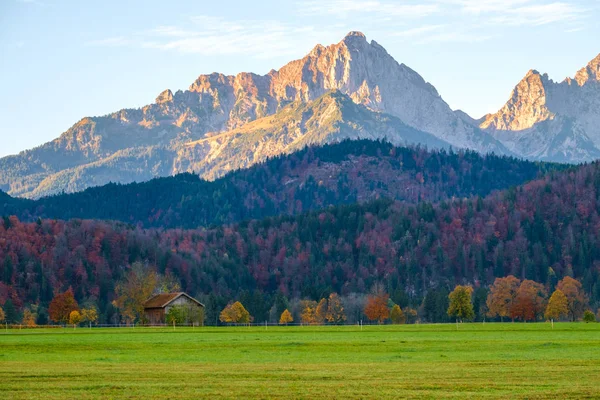 Paisaje en los Alpes bavarianos — Foto de Stock