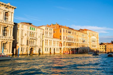 Antik mimari Grand Canal, Venice geleneksel binalarda. İtalya