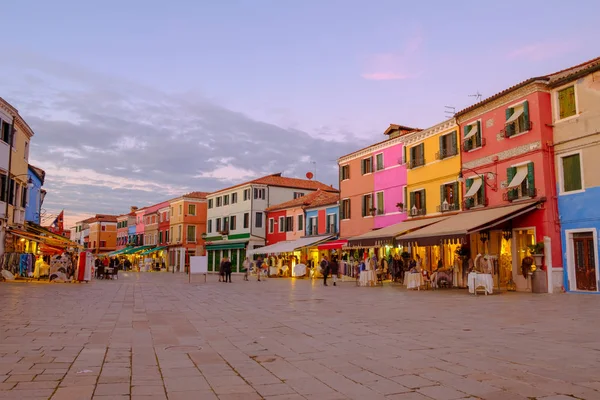 Buntes Haus Burano Insel Venedig Italien — Stockfoto