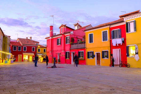 Casa Colorida Isla Burano Venecia Italia —  Fotos de Stock