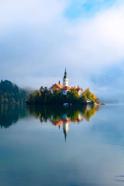 Lago Bled na Eslovénia — Fotografia de Stock