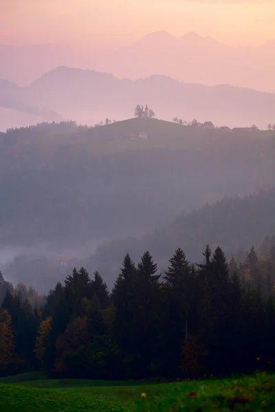 Slovenya sonbahar manzara — Stok fotoğraf