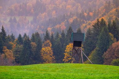 Autumn landscape in Slovenia clipart
