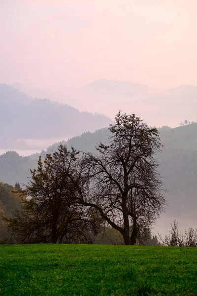 Herbstlandschaft in den Julischen Alpen — Stockfoto
