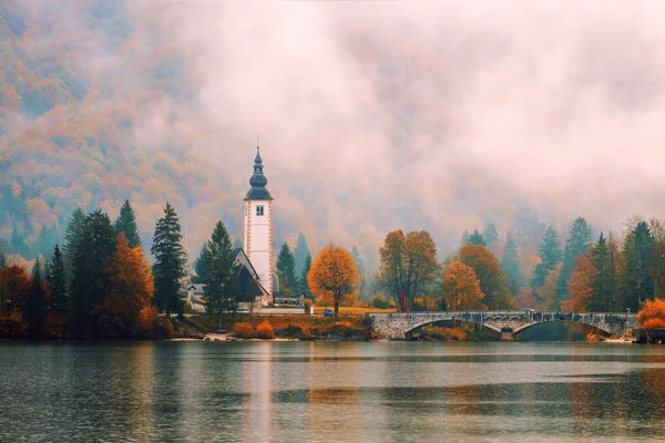 Bohinj meer In Nationaal Park Triglav, Slovenië — Stockfoto