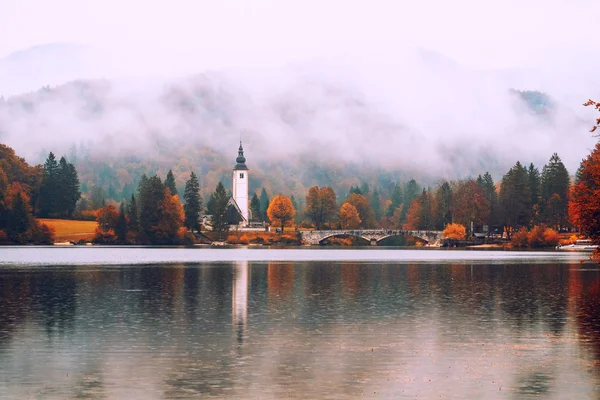 Bohinjer See im Nationalpark Triglav, Slowenien — Stockfoto
