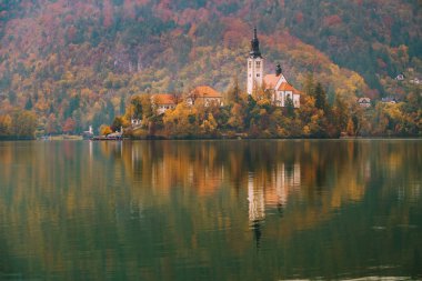 Lake Bled in Slovenia clipart