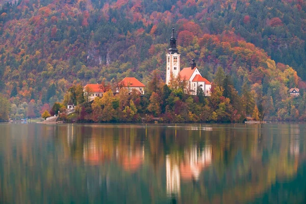 Lago Bled na Eslovénia — Fotografia de Stock