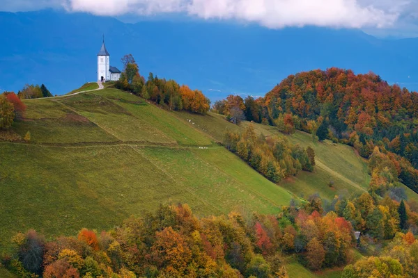 Szent Primoz templom Szlovéniában — Stock Fotó