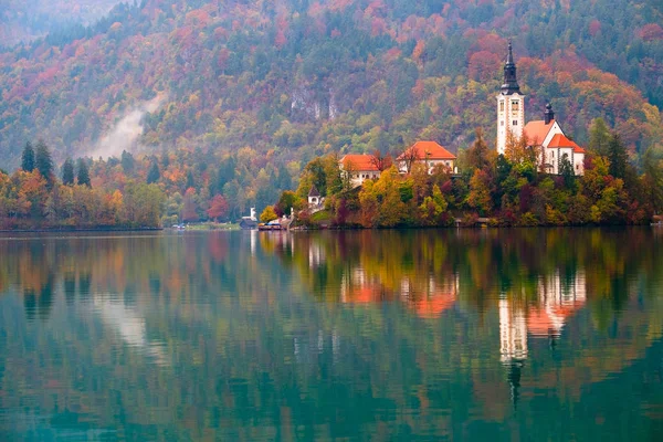 Lago Bled na Eslovénia — Fotografia de Stock