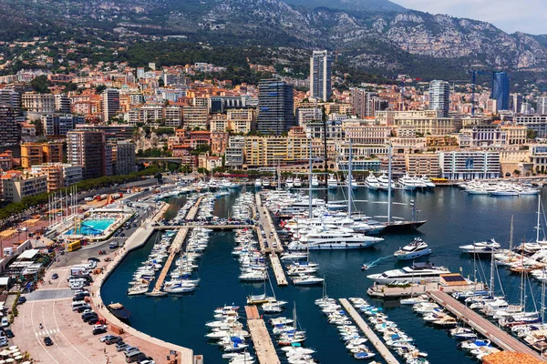 Krásný Panoramatický Výhled Monte Carlo Monako Pobřeží Slonoviny Evropa — Stock fotografie