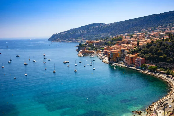 Luftaufnahme Von Villefranche Sur Mer Cote Azur Côte Azur Frankreich — Stockfoto