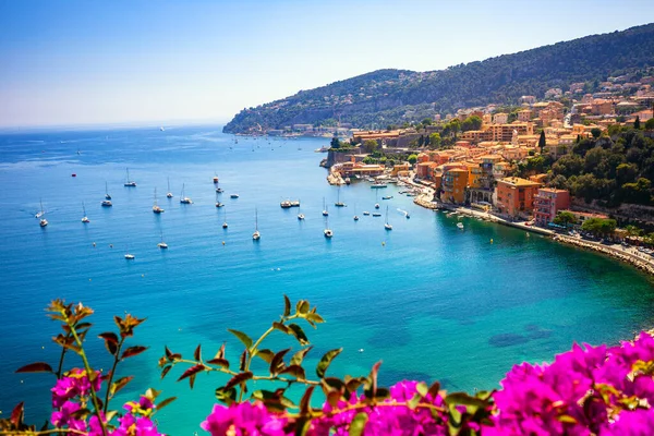 Aerial View Villefranche Sur Mer Cote Azur French Riviera France — Stock Photo, Image