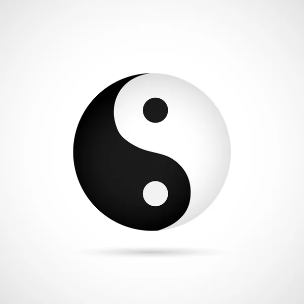 Ilustración de Yin Yang — Archivo Imágenes Vectoriales