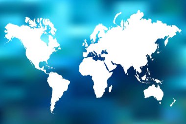 Soyut dünya harita illüstrasyon