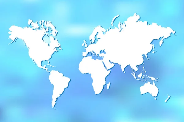 Abstracte wereld kaart illustratie — Stockvector