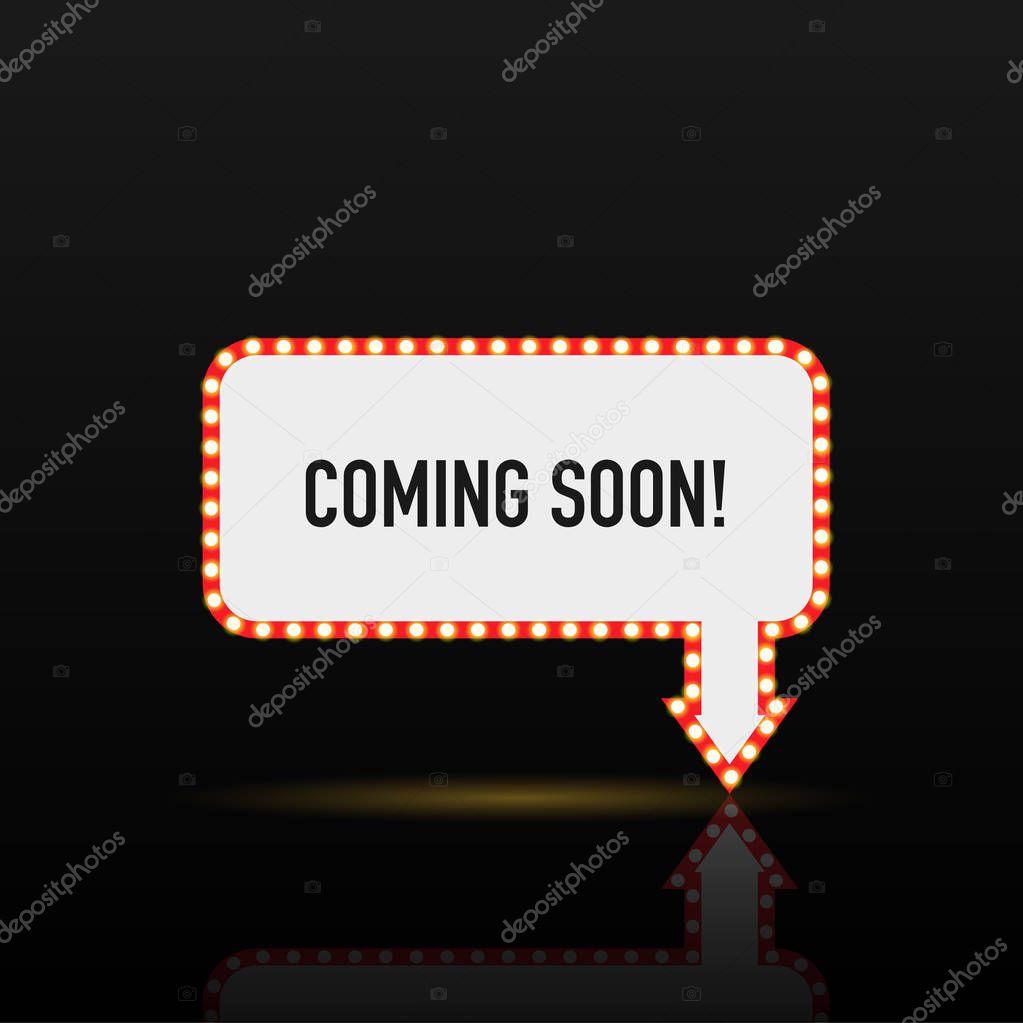 Coming Soon Sign Illustration