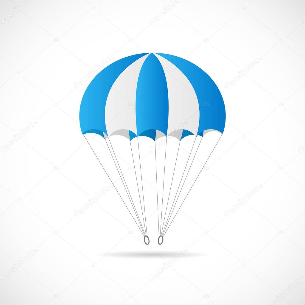 Blue Parachute Illustration