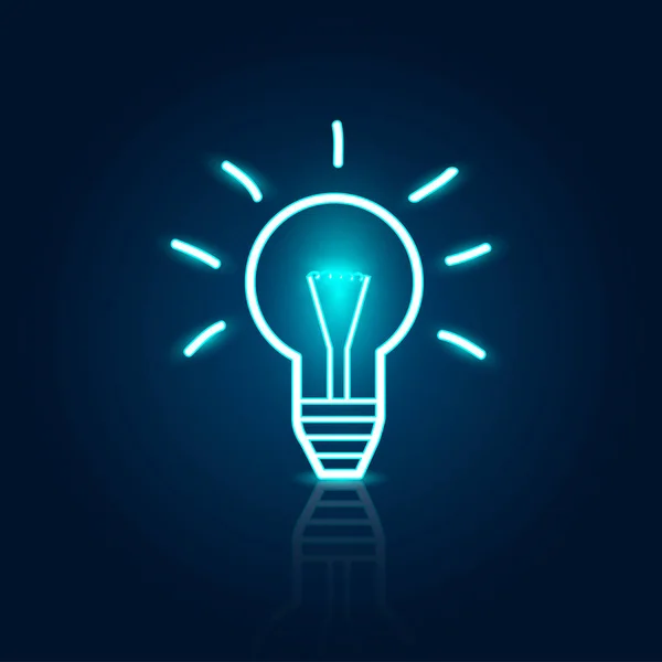 Abstract light bulb gloeilamp illustratie — Stockvector