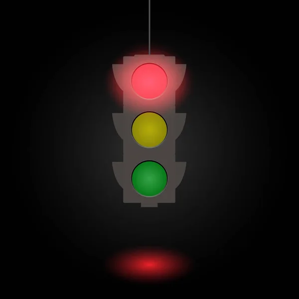 Illustrazione semaforo — Vettoriale Stock