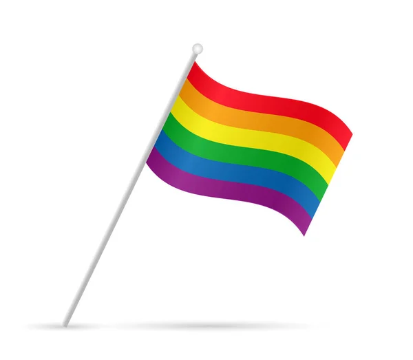 Gay orgullo bandera ilustración — Archivo Imágenes Vectoriales