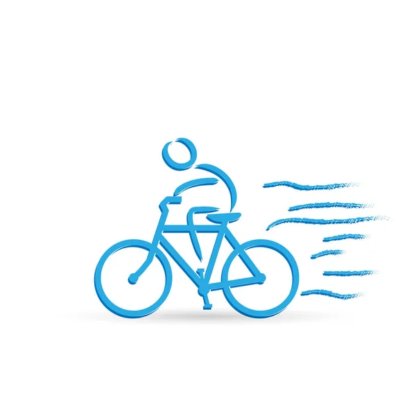 Diseño de ciclista — Archivo Imágenes Vectoriales