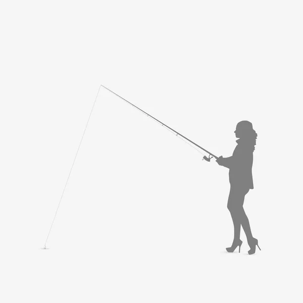 100,000 Women fishing silhouette Vector Images