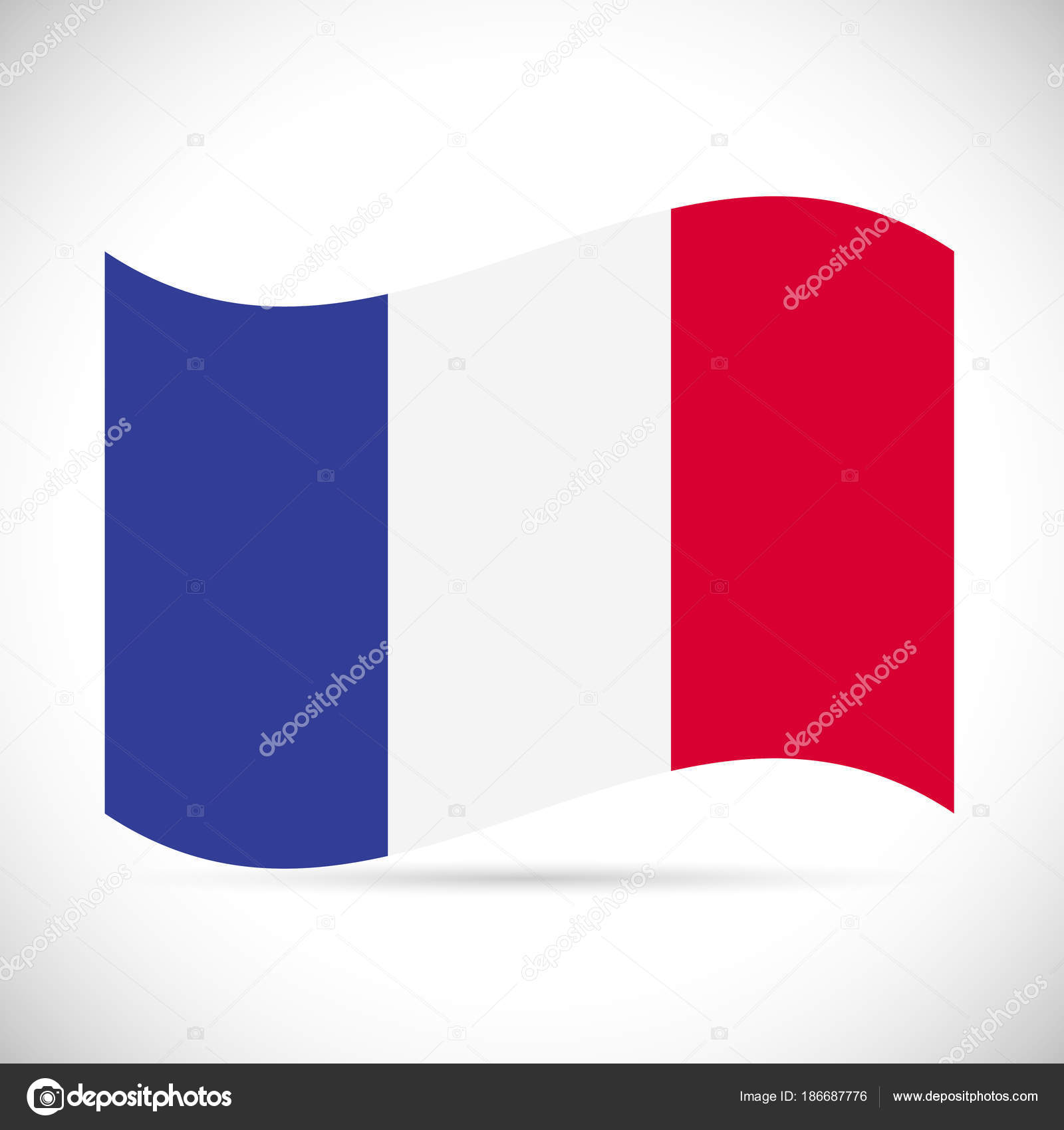 France Flag Illustration Stock Vector by ©nmarques74 186687776