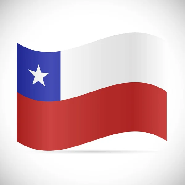 Chile flaga ilustracja — Wektor stockowy