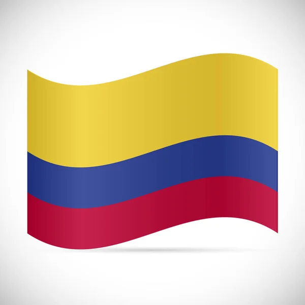 Illustration drapeau Colombie — Image vectorielle