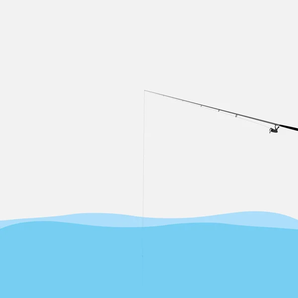 钓鱼竿例证 — 图库矢量图片