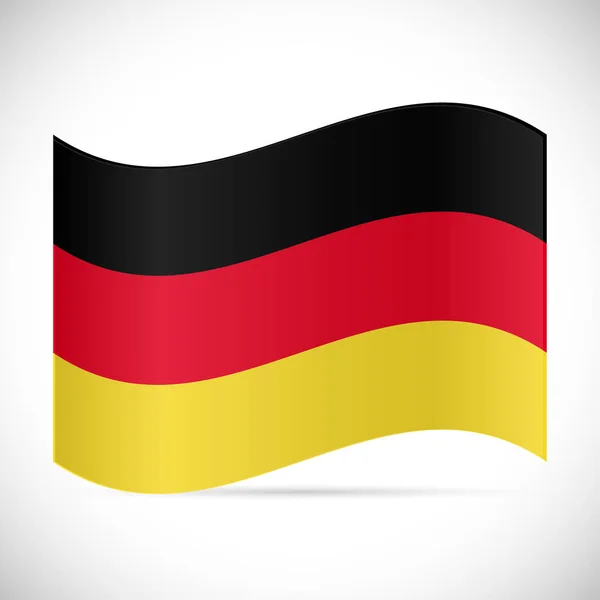 Alemania bandera ilustración — Archivo Imágenes Vectoriales