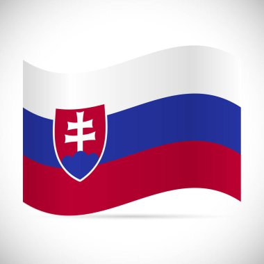 Slovakya bayrağı illüstrasyon