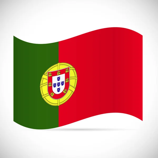 Portugal Bandera Ilustración — Vector de stock