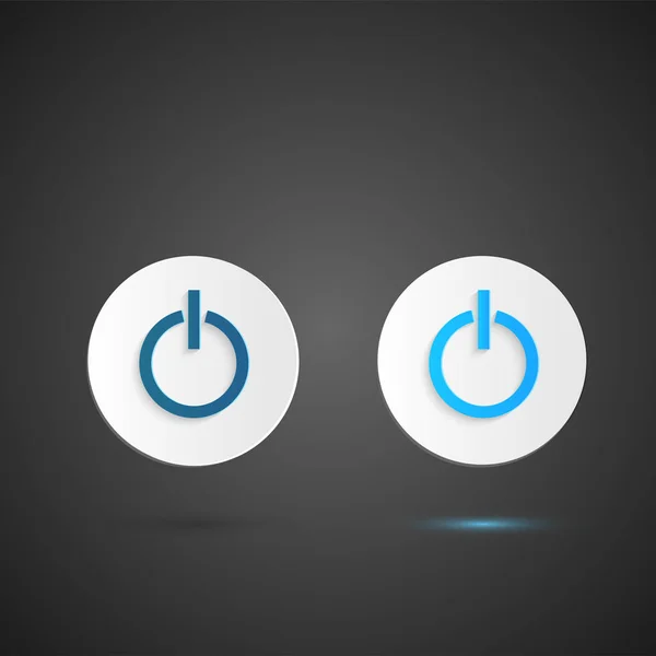 Ilustración de botones de encendido — Vector de stock