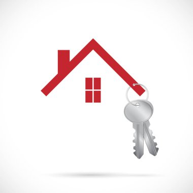 Evin anahtarları illüstrasyon