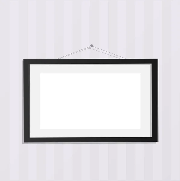 Hanging Frames with Pictures — Stock Vector