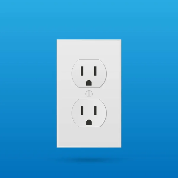 Power Outlet Illustration — Stock Vector