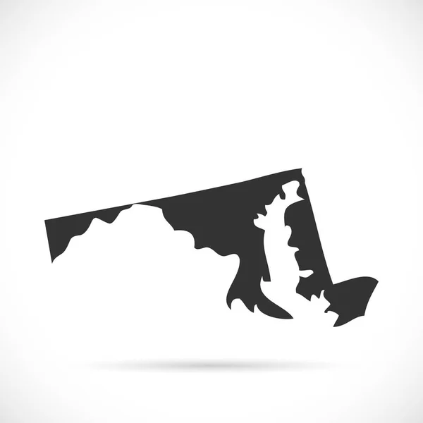 Maryland Map Illustration — Stock Vector