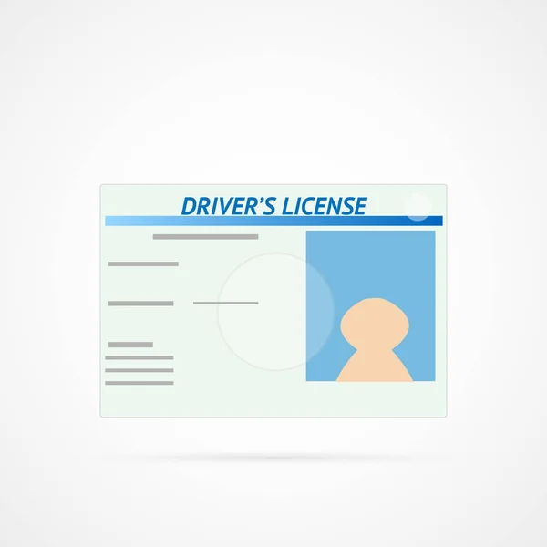 Ілюстрація ліцензії водія — стоковий вектор