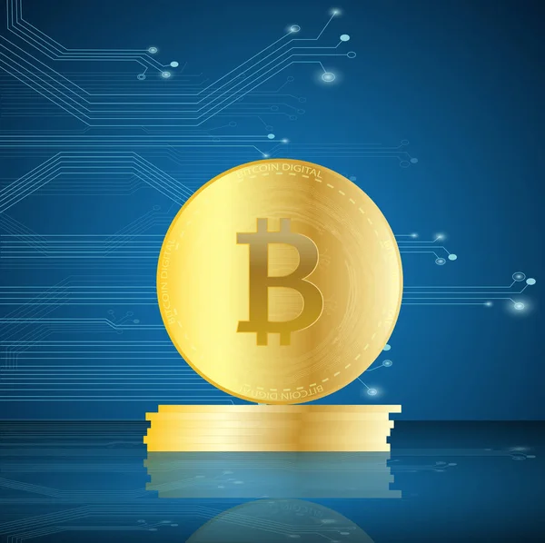 Bitcoin εικονογράφηση — Διανυσματικό Αρχείο
