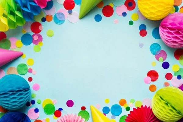 Colorful birthday party background Stock Picture